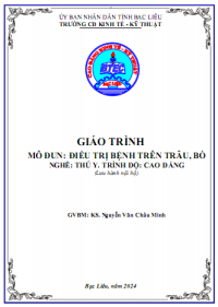 Image of GIÁO TRÌNH ĐIỀU TRỊ BỆNH TRÊN TRÂU, BÒ