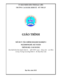 Image of MÔ ĐUN TÀI CHÍNH DOANH NGHIỆP 2