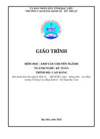 Image of ANH VĂN CHUYÊN NGÀNH
