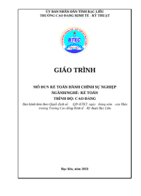 Image of KẾ TOÁN HÀNH CHÍNH SỰ NGHIỆP