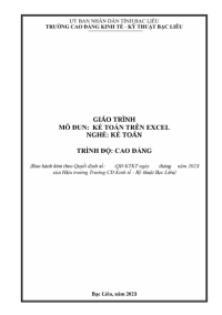 Image of KẾ TOÁN TRÊN EXCEL