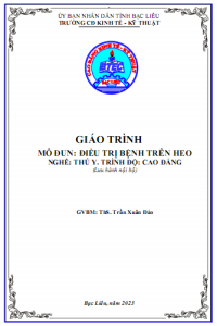 Image of GIÁO TRÌNH ĐIỀU TRỊ BỆNH TRÊN HEO
