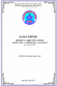 Image of GIÁO TRÌNH KHUYẾN NÔNG